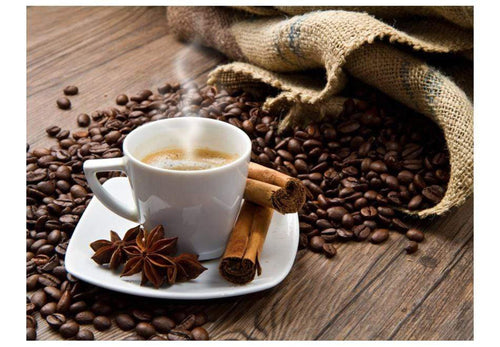 Wall Mural - Star Anise Coffee 350x270cm - Non-Woven Murals