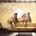 Wall Mural - Running Paarden 350x270cm - Non-Woven Murals