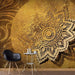 Wall Mural - Golden Illumination 100x70cm - Non-Woven Murals