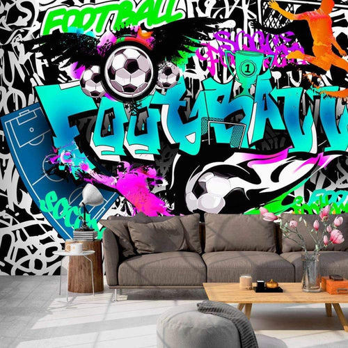 Wall Mural - Sports Graffiti 350x245cm - Non-Woven Murals