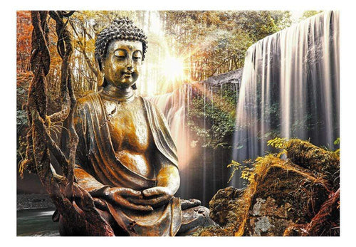 Wall Mural - Waterfall of Contemplation 100x70cm - Non-Woven Murals