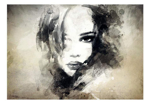 Wall Mural - Mysterious Girl 200x140cm - Non-Woven Murals