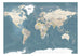 Wall Mural - Vintage World Map 250x175cm - Non-Woven Murals