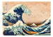 Wall Mural - Hokusai The Great Wave off Kanagawa Reproduction 350x245cm - Non-Woven Murals