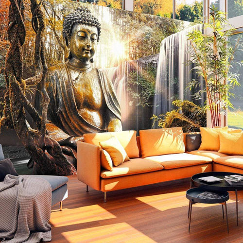 Wall Mural - Waterfall of Contemplation 100x70cm - Non-Woven Murals