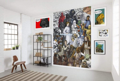 Wall Mural - Star Wars Classic Cartoon Collage 184x254cm - Paper Wallpaper