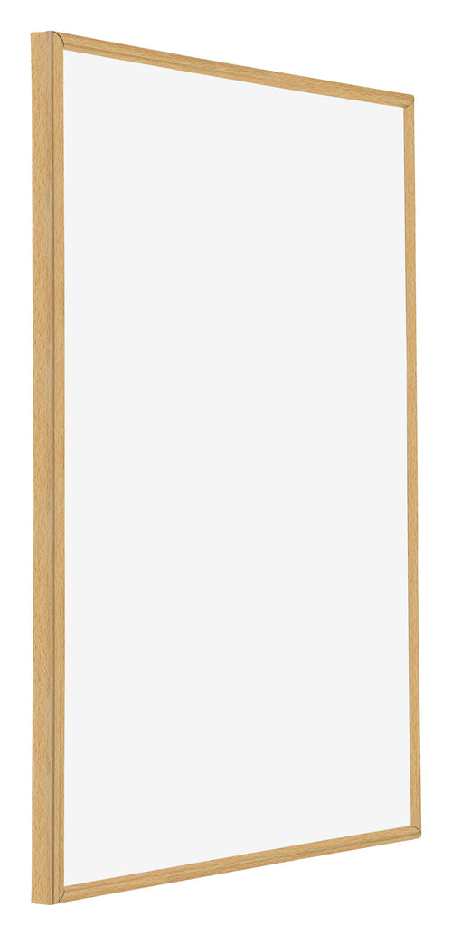 Annecy Plastic Photo Frame 18x24cm Beech Front Oblique | Yourdecoration.co.uk