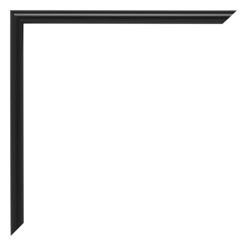 Annecy Plastic Photo Frame 18x24cm Black Matt Detail Corner | Yourdecoration.co.uk