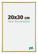 Annecy Plastic Photo Frame 20x30cm Gold Front Size | Yourdecoration.co.uk