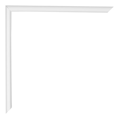 Annecy Plastic Photo Frame 25x35cm White High Gloss Detail Corner | Yourdecoration.co.uk