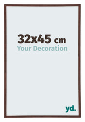 Annecy Plastic Photo Frame 32x45cm Brown Front Size | Yourdecoration.co.uk