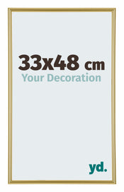 Annecy Plastic Photo Frame 33x48cm Gold Front Size | Yourdecoration.co.uk