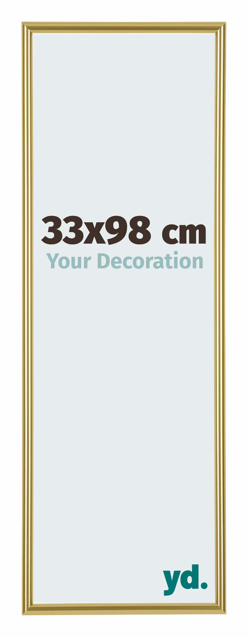 Annecy Plastic Photo Frame 33x98cm Gold Front Size | Yourdecoration.co.uk