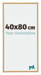 Annecy Plastic Photo Frame 40x80cm Beech Front Size | Yourdecoration.co.uk