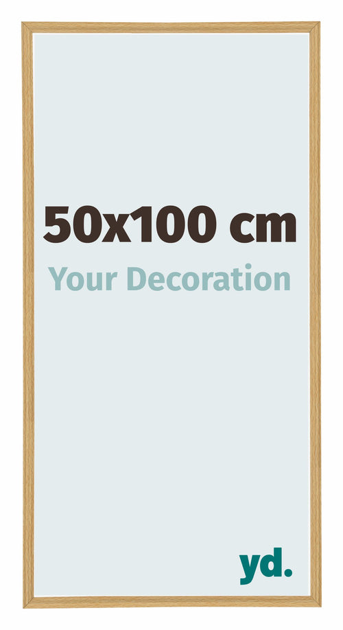 Annecy Plastic Photo Frame 50x100cm Beech Light Front Size | Yourdecoration.co.uk