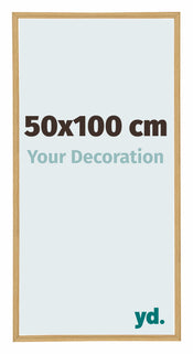 Annecy Plastic Photo Frame 50x100cm Beech Light Front Size | Yourdecoration.co.uk