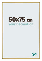 Annecy Plastic Photo Frame 50x75cm Gold Front Size | Yourdecoration.co.uk