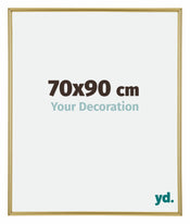 Annecy Plastic Photo Frame 70x90cm Gold Front Size | Yourdecoration.co.uk