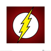 Art Print Dc Comics The Flash Symbol 40x40cm Pyramid PPR45381 | Yourdecoration.co.uk