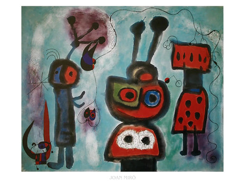 Art Print Joan Miro L oiseau au regard calme 80x60cm JM 271 PGM | Yourdecoration.co.uk