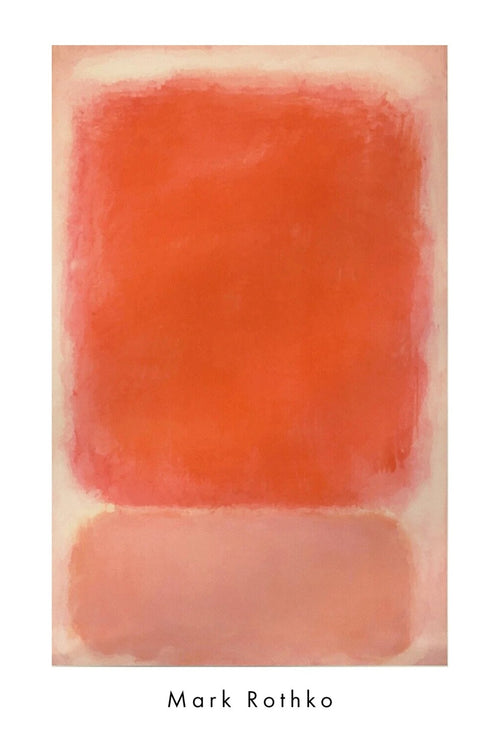 Art Print Mark Rothko Red and Pink on Pink 1953 55 5x81 5cm MKR 953 PGM | Yourdecoration.co.uk