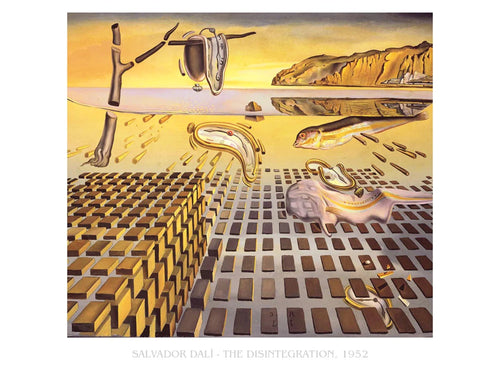 Art Print Salvador Dali La Desintegration de la Persistance de la Memoire 80x60cm SD 508 PGM | Yourdecoration.co.uk