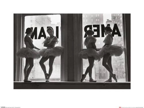 Art Print Time Life Ballet Dancers In Window 80x60cm Pyramid PPR40191 | Yourdecoration.co.uk