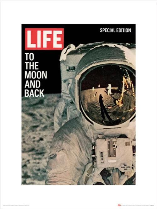 Art Print Time Life Life Cover To The Moon Anback 30x40cm Pyramid PPR44220 | Yourdecoration.co.uk