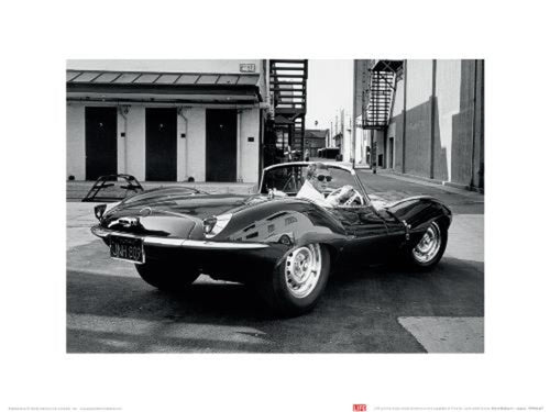 Art Print Time Life Steve Mcqueen Jaguar 40x30cm Pyramid PPR44167 | Yourdecoration.co.uk