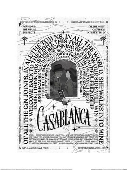 Art Print Wb100 Casablanca 30x40cm Pyramid PPR54372 | Yourdecoration.co.uk