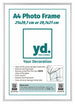 Aurora Aluminium Photo Frame 21x29 7cm A4 Silver Front Insert Sheet | Yourdecoration.co.uk