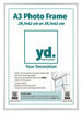 Aurora Aluminium Photo Frame 29 7x42cm A3 set of 2 Silver Front | Yourdecoration.co.uk