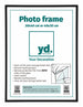 Aurora Aluminium Photo Frame 30x40cm Black Mat Front Size | Yourdecoration.co.uk