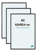 Aurora Aluminium Photo Frame 42x59-4cm A2 Set Van 3 Black Matt Front Size | Yourdecoration.co.uk