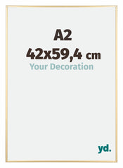 Austin Aluminium Photo Frame 42x59 4cm A2 Gold High Gloss Front Size | Yourdecoration.co.uk