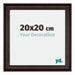 Birmingham Wooden Photo Frame 20x20cm Brown Front Size | Yourdecoration.co.uk