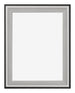 Birmingham Wooden Photo Frame 24x32cm Black Silver Polished Front | Yourdecoration.co.uk