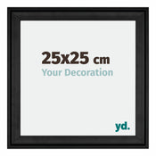 Birmingham Wooden Photo Frame 25x25cm Black Front Size | Yourdecoration.co.uk