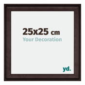 Birmingham Wooden Photo Frame 25x25cm Brown Front Size | Yourdecoration.co.uk