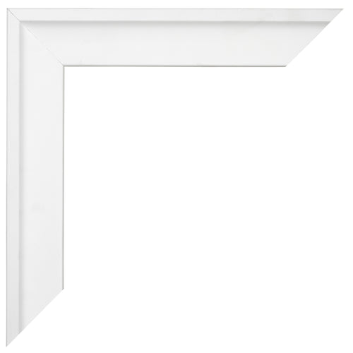 Birmingham Wooden Photo Frame 25x25cm White Detail Corner | Yourdecoration.co.uk