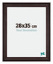 Birmingham Wooden Photo Frame 28x35cm Brown Front Size | Yourdecoration.co.uk