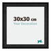 Birmingham Wooden Photo Frame 30x30cm Black Front Size | Yourdecoration.co.uk