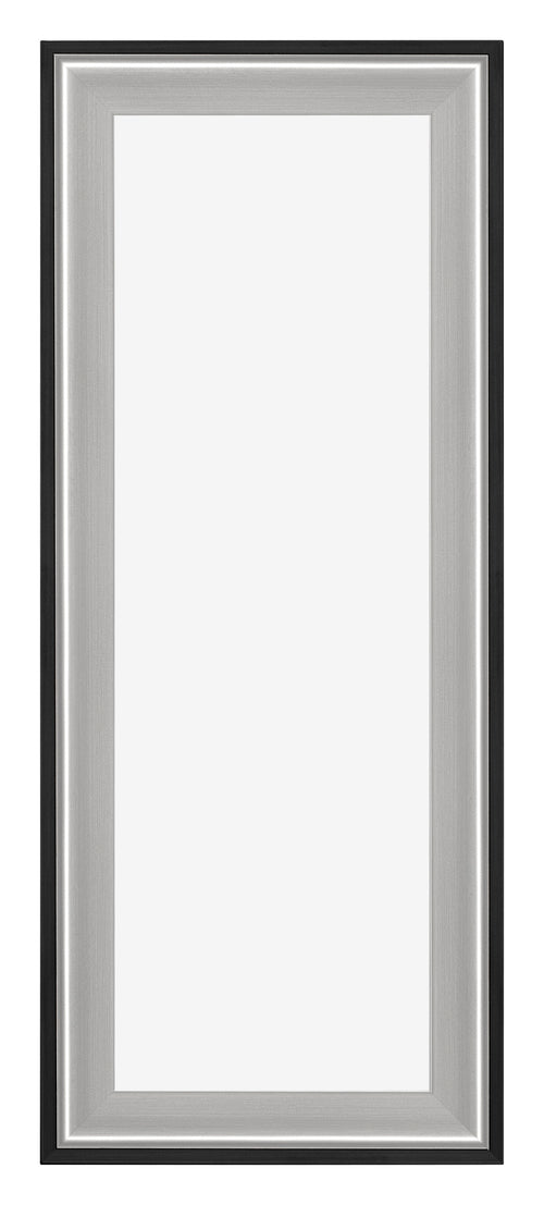 Birmingham Wooden Photo Frame 33x98cm Black Silver Polished Front | Yourdecoration.co.uk