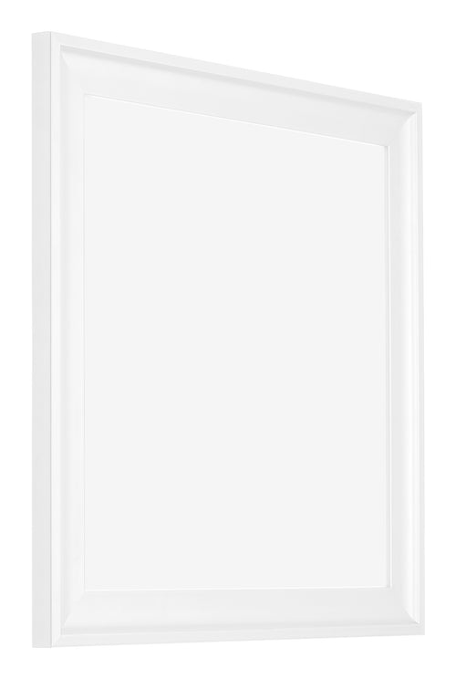 Birmingham Wooden Photo Frame 35x35cm White Front Oblique | Yourdecoration.co.uk