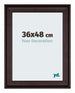 Birmingham Wooden Photo Frame 36x48cm Brown Front Size | Yourdecoration.co.uk