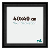 Birmingham Wooden Photo Frame 40x40cm Black Front Size | Yourdecoration.co.uk