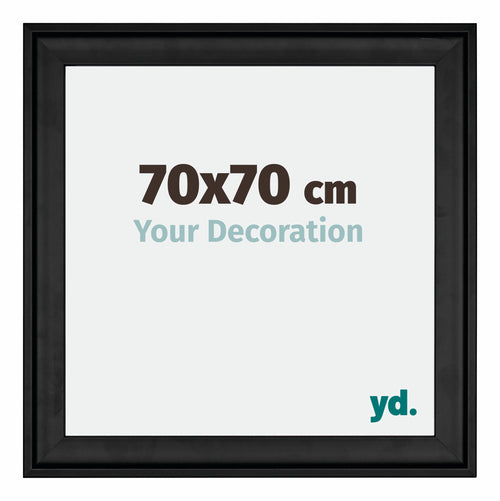 Birmingham Wooden Photo Frame 70x70cm Black Front Size | Yourdecoration.co.uk