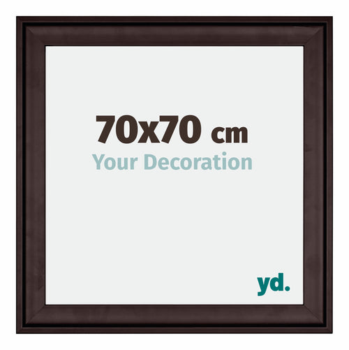 Birmingham Wooden Photo Frame 70x70cm Brown Front Size | Yourdecoration.co.uk