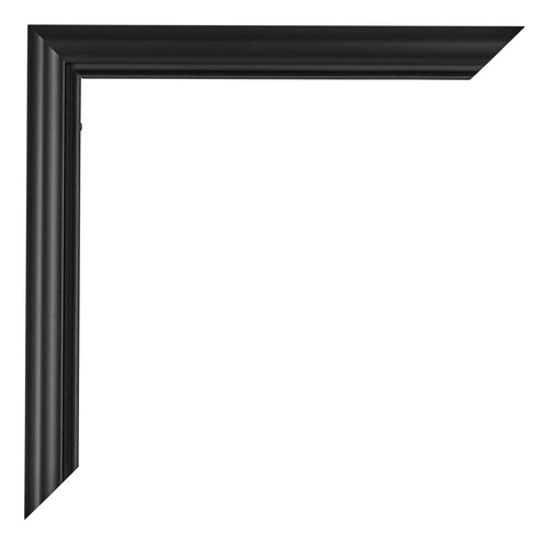 Bordeaux Plastic Photo Frame 18x24cm Black Matt Detail Corner | Yourdecoration.co.uk