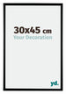 Bordeaux Plastic Photo Frame 30x45cm Black Matt Front Size | Yourdecoration.co.uk